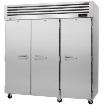 Turbo Air PRO-77F-N 77-3/4" Premiere PRO Series Top Mount Insulated Reach-In Freezer With 3 Solid Doors With Locks, 74.94 Cubic Feet, 115 Volts