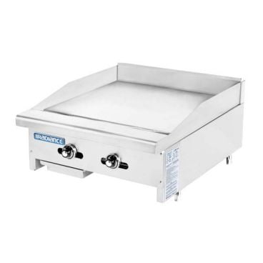Turbo Air TATG-24_NAT Radiance Natural Gas Countertop Griddle With Two Burners - 44,000 BTU