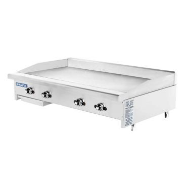 Turbo Air TATG-48_NAT Radiance Natural Gas Countertop Griddle With Four Burners - 88,000 BTU