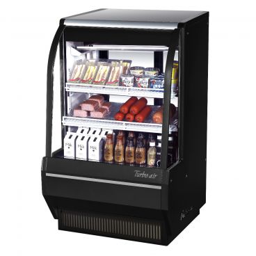 Turbo Air TCDD-36H-B-N Black 36 1/2" Wide 12.1 Cubic ft High-Profile Insulated Direct Cooling Bakery And Deli Case, 115V