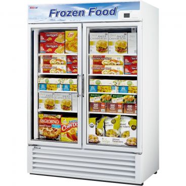 Turbo Air TGF-49F-N Self-Contained Insulated White Merchandiser Freezer With Glass Door - 115V