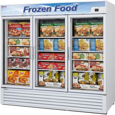 Turbo Air TGF-72F-N Self-Contained Insulated White Merchandiser Freezer With Glass Door - 115V