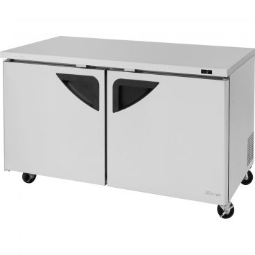 Turbo Air TUF-60SD-N Super Deluxe Series Insulated Rear-Mount Undercounter Freezer With 2 Solid Doors, 17.0 Cubic Feet, 115V