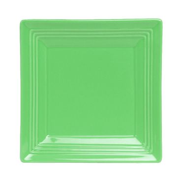 Tuxton CTH-0845 Concentrix 8 1/2" Square Ceramic China Cilantro Plate