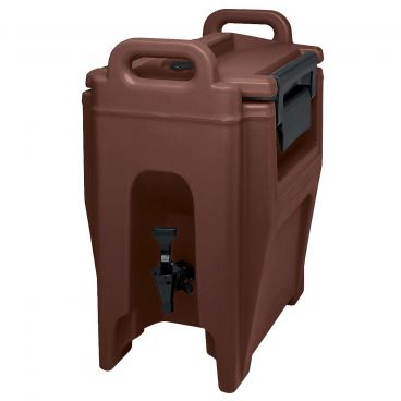 Cambro UC250131 Ultra Camtainer Dark Brown 2.75 Gallon Insulated Beverage Dispenser