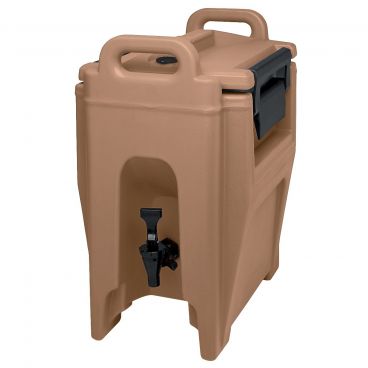 Cambro UC250157 Coffee Beige Ultra Camtainer 2.75 Gallon Insulated Beverage Carrier