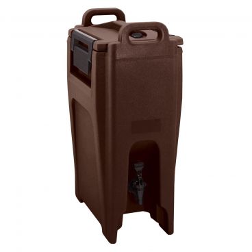 Cambro UC500131 Dark Brown Ultra Camtainer 5.25 Gallon Insulated Beverage Carrier