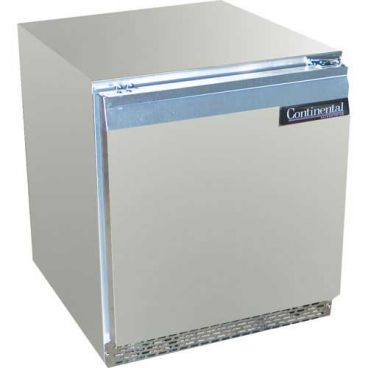 Continental Refrigerator SWF27N-U 27" Undercounter Freezer With 1 Solid Door And 7.4 Cubic Foot Capacity, 115 Volts