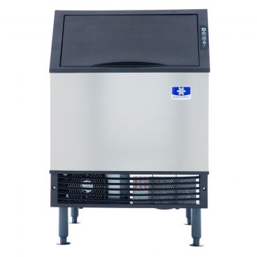 Manitowoc UDF0190A NEO Series Undercounter 26" Wide 198 lb/24 hr Ice Production Self-Contained Air-Cooled Condenser Full-Dice Size Cube Ice Machine With 90 lb Storage Bin, 115V