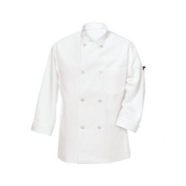 Uncommon Threads 0475-2507 Ladies 10-Button Long Sleeve Napa Chef Coat, White - Triple Extra Large