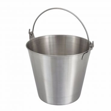 Winco UP-13 13 Qt. Stainless Steel Utility Pail