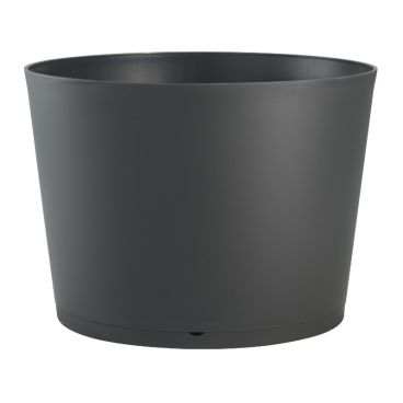 Grosfillex US258002 Charcoal 20" Tokyo Stacking Planter