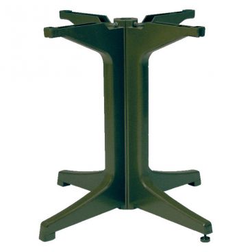Grosfillex US624278 Alpha Amazon Green Resin Indoor And Outdoor Large Pedestal Table Base