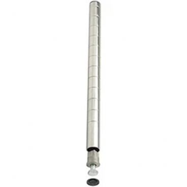 Winco VC-34P 34" Chrome Plated Post for Wire Shelving