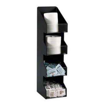 Dispense Rite VCO-4 4-Compartment Vertical Coffee Condiment and Lid Organizer
