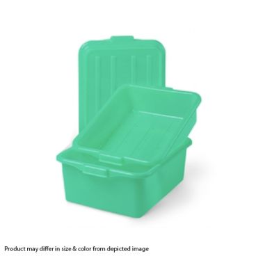 Vollrath 1551-C19 20" x 15" x 5" Traex Color-Mate Green Food Storage Drain Box Set with Snap-On Lid