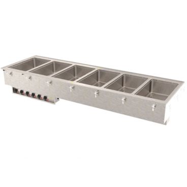 Vollrath 3640961 Drop-In Top-Mount 6-Well Manifold With Autofill 1000W Infinite Control Hot Food Well, 208-240V