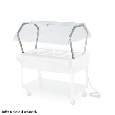 Vollrath 38062 32" Buffet Sneeze Guard for Vollrath 2 Well / Pan Hot or Cold Food Tables