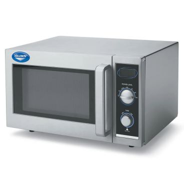 Vollrath 40830 Stainless Steel Commercial Microwave Oven with Manual Controls 120V, 1000W