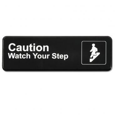 Vollrath 4544 3" x 9" Caution Watch Your Step Sign