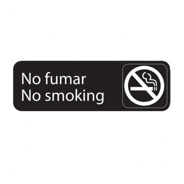 Vollrath 4589 3" x 9" No Fumar/No Smoking Sign
