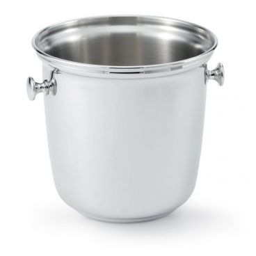 Vollrath 48325 9 1/8" High Silverplated Wine Double Bottle Bucket with Side Knob Handles