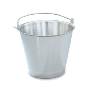 Vollrath 58200 - 23 Qt. Stainless Steel Tapered Dairy Pail