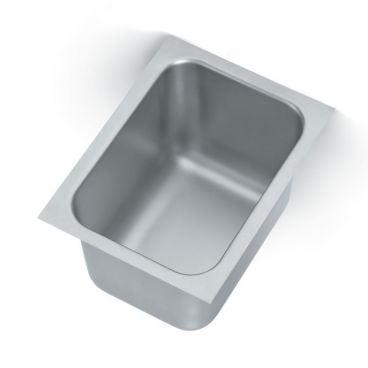Vollrath 10101-0 One Compartment Stainless Steel Welded-In Undermount Sink Without Drain