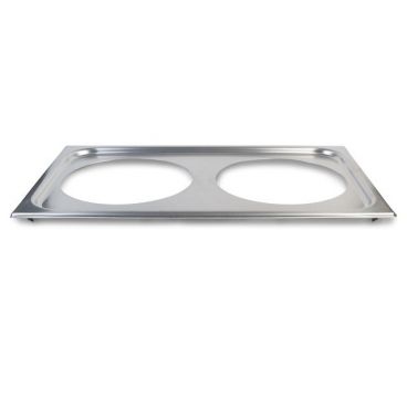 Vollrath 19192 Stainless Steel 2-Opening Adapter Plate