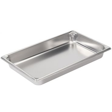 Vollrath 30022 2-1/2" Deep Full Size Super Pan V Stainless Steel Steam Table / Hotel Pan With 8.3 Quart Capacity, 20-3/4" x 12-3/4"