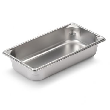 Vollrath 30322 Super Pan V 1/3 Size Anti-Jam Stainless Steel Steam Table / Hotel Pan - 2 1/2" Deep