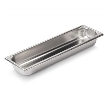 Vollrath 30522 2 1/2" Deep Super Pan V 1/2 Size Long Anti-Jam Stainless Steel Steam Table / Hotel Pan