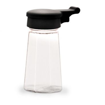 Vollrath 322-06 Traex Dripcut 2 Oz. Plastic Cafe Salt & Pepper Shaker w/ Flip Cap