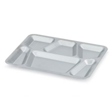 Vollrath 47252 6-Compartment Tray, 15-1/2" x 11-5/8" Stainless Steel