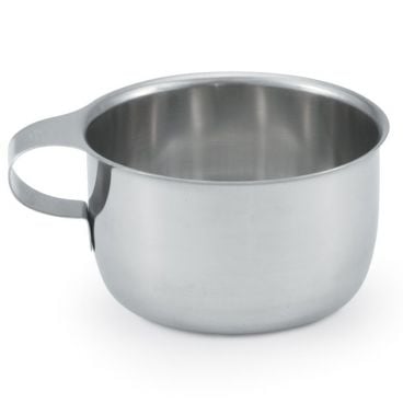 Vollrath 47555 9 Oz Stainless Steel Drinking or Soup Cup with Integral Handle