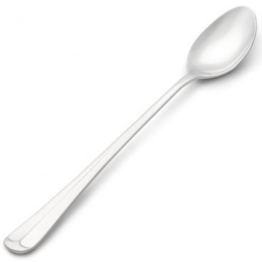Vollrath 48103 Queen Anne 7 1/2" Chrome Stainless Steel Iced Tea Spoon With Satin Finish Handle