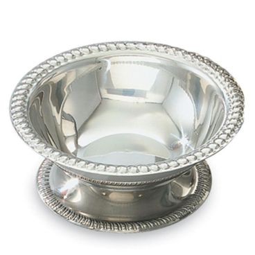 Vollrath 48303 3 1/2-Ounce Sherbet Bowl with Gadroon Top, Silverplate