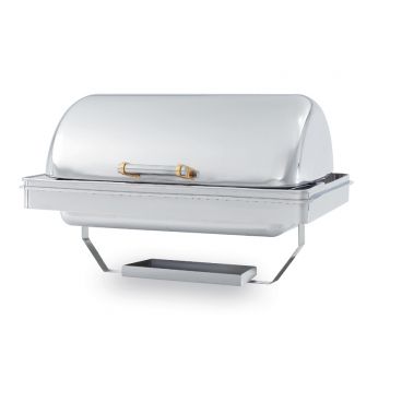 Vollrath 48758 Silver Plated New York, New York 9 Quart Drop in Retractable Rectangular Chafer
