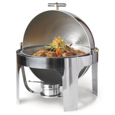 Vollrath 48765 Silver Plated New York, New York 6 Quart Retractable Round Chafer