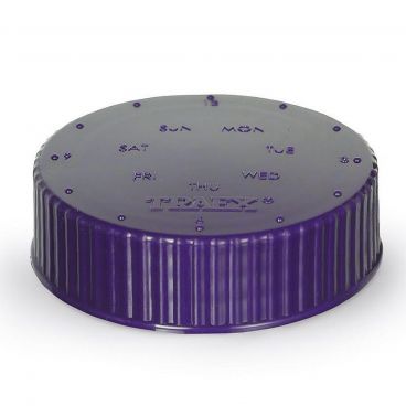 Vollrath 4902-54 Traex Dripcut Wide Mouth Purple Date Indicator Storage Lid