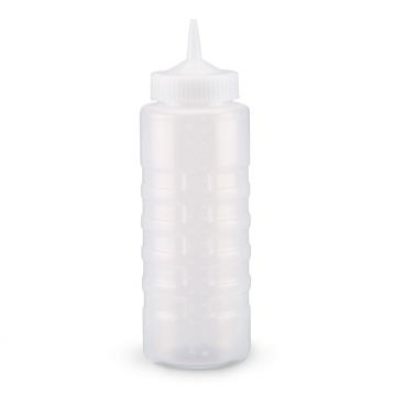 Vollrath 4916-13 Traex 16 oz Clear Squeeze Bottle with Clear Cap