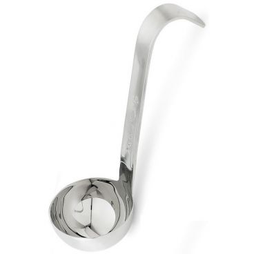 Vollrath 4970210 Stainless Handle 2 oz JP Jacob's Pride Collection One-Piece Heavy-Duty Stainless Steel Serving Ladle With 6" Grooved Hook Handle