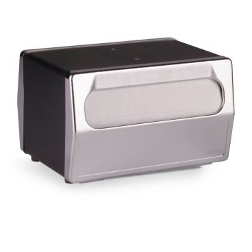 Vollrath 6515-06 Black Two-Sided Tabletop Napkin Dispenser w/ Chrome Faceplate