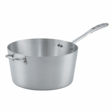 Vollrath 67307 Aluminum Wear Ever Tapered 7 Qt. Sauce Pan with Natural Finish and Plated Handle