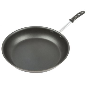 Vollrath 69114 Stainless Steel Tribute Non Stick 14" Three Ply Fry Pan with TriVent Silicone Handle