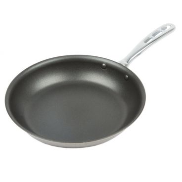 Vollrath 69610 Stainless Steel Tribute Non Stick Three Ply 10" Fry Pan with TriVent Plated Handle