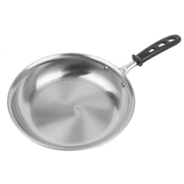 Vollrath 69810 Stainless Steel Tribute 10" Three Ply Fry Pan with TriVent Silicone Handle