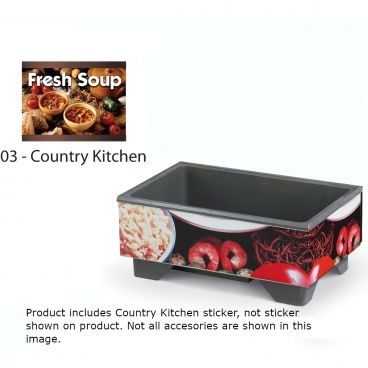 Vollrath 720200103 1220 Cayenne Full-Size Soup Merchandiser, Menu Board, Country Kitchen Graphics