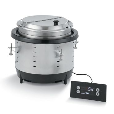 Vollrath 74701D Mirage 7 Qt. Silver Drop-In Induction Rethermalizer - 120V