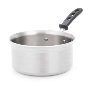 Vollrath 77741 Stainless Steel Tribute 3 1/2 Qt. Sauce Pan with TriVent Silicone Handle